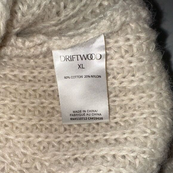 Driftwood Ivory Emie Knitted Cardigan Sweater Size XL NWT Balloon Sleeves - Picture 14 of 15
